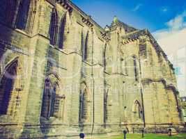 retro looking glasgow cathedral