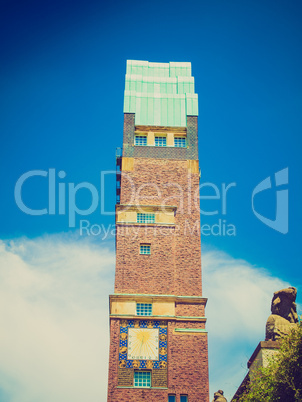 retro look wedding tower in darmstadt