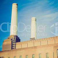 vintage look battersea powerstation london