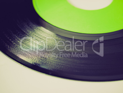 retro look vinyl record