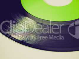 retro look vinyl record