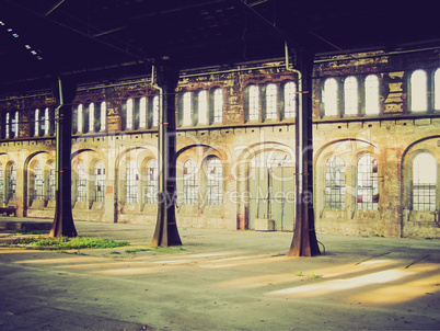 retro look abandoned factory