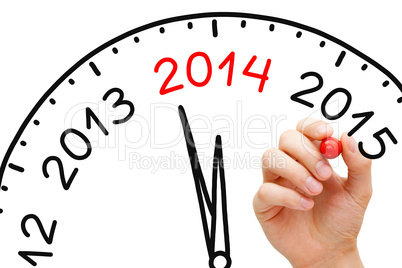 New Year 2014 Concept