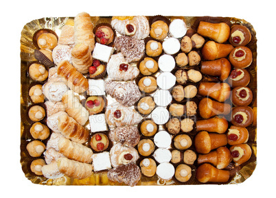 Tray of mixed patisserie