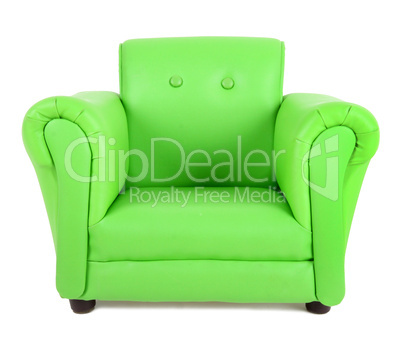 Green armchair