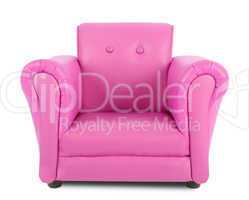 Pink armchair