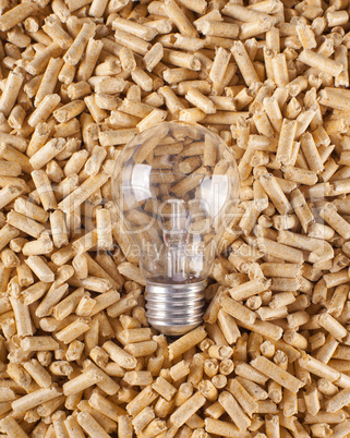 Production of electricity with wood pellets