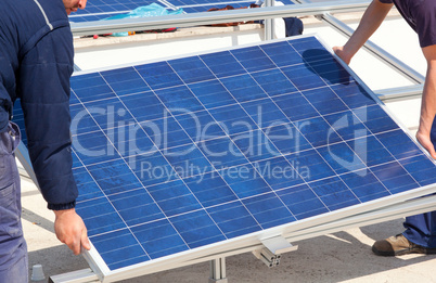 Installation of solar panel
