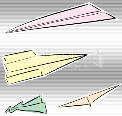 group of paper airplanes