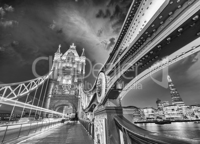 The Tower Bridge, London. Wonderful sunset colors