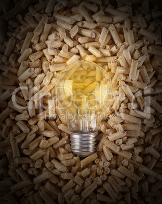 Production of electricity with wood pellets