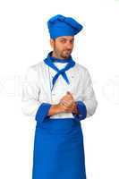 Handsome chef isolated
