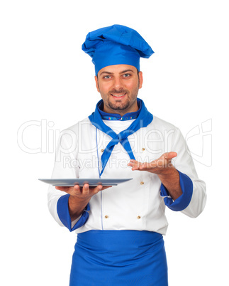 Handsome chef isolated