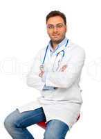 Handsome young doctor