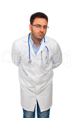 Handsome young doctor