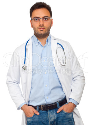 Handsome young doctor