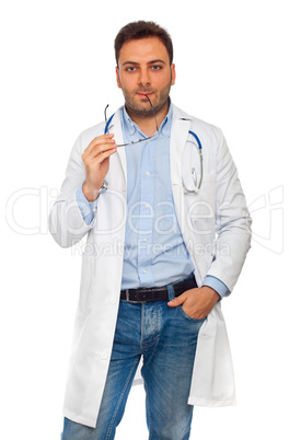 Handsome young doctor