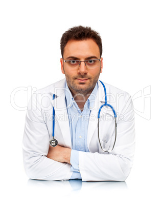 Handsome young doctor