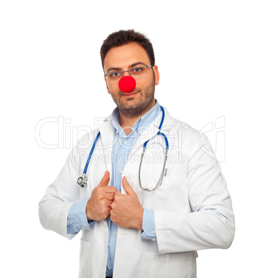 Clown young doctor