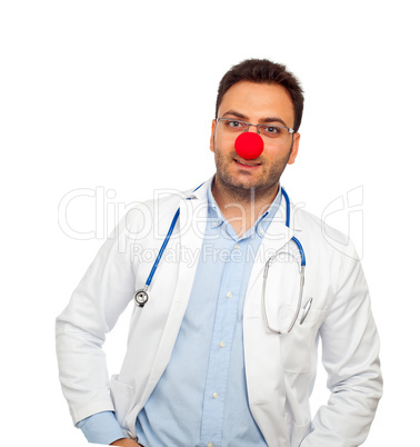 Clown young doctor