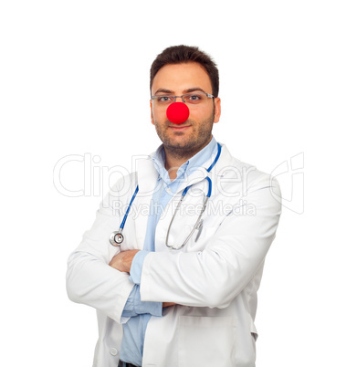 Clown young doctor