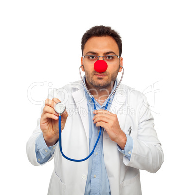 Clown young doctor