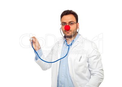 Clown young doctor