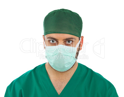 Handsome young surgeon