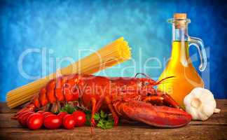Recipe of lobster with linguine