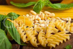 italian basil pesto pasta ingredients