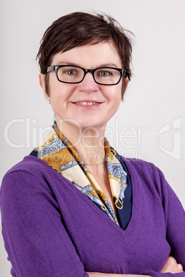 portrait of a fifty year old woman