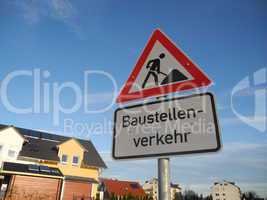 schild baustellenverkehr