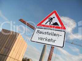 schild baustellenverkehr