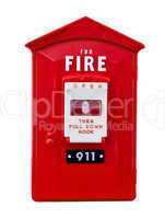 fire alarm box isolated