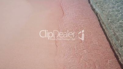 The famous pink sand of Elafonisi, Crete, Greece