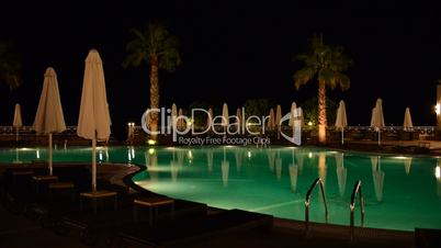 Swimming pool at the luxury hotel, Halkidiki, Greece