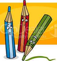 funny crayons cartoon illustration