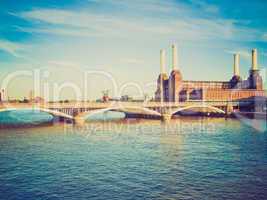 vintage look battersea powerstation london