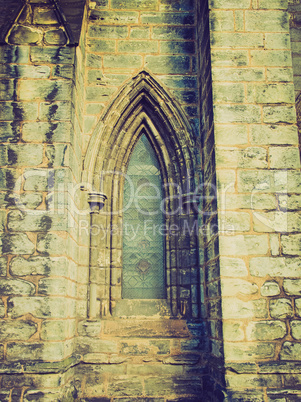 retro looking glasgow cathedral