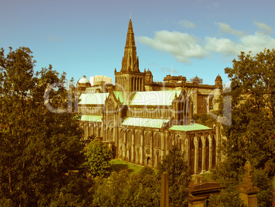 retro look glasgow cathedral