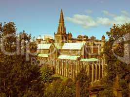 retro look glasgow cathedral