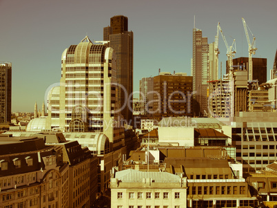 retro looking city of london