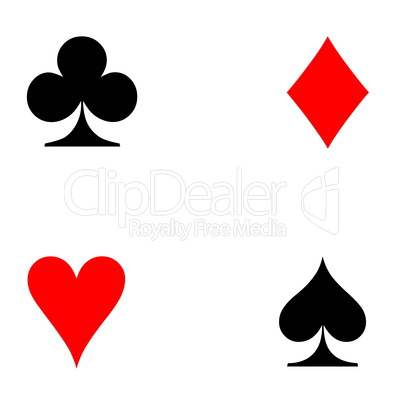 playing card's signs