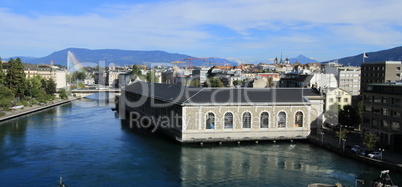 rhone river, geneva, switzerland