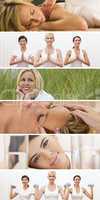 montage woman healthy spa female lifestyle