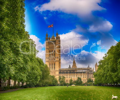 Palace of Westminster (Houses of Parliament) with Victoria Tower