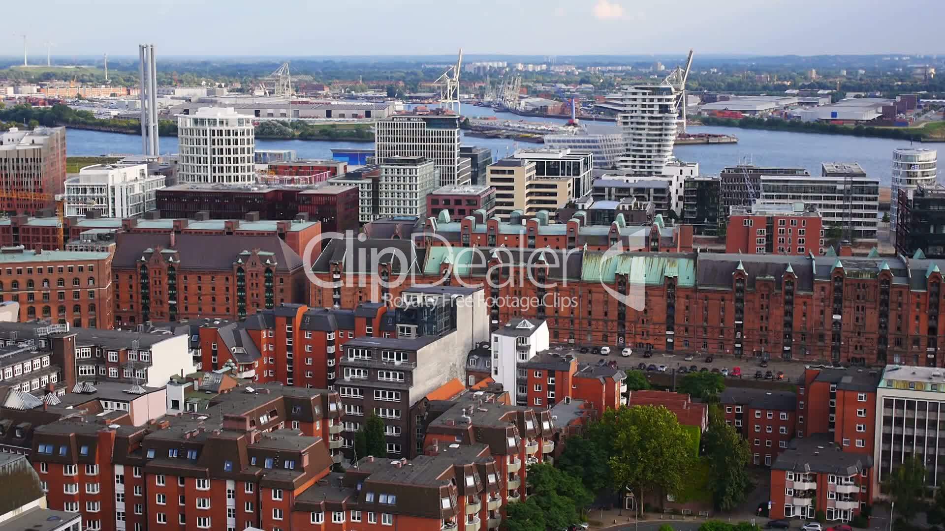 Speicherstadt Und Hafencity In Hamburg Lizenzfreie Stock Videos