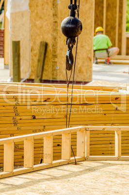 construction crane at a job site