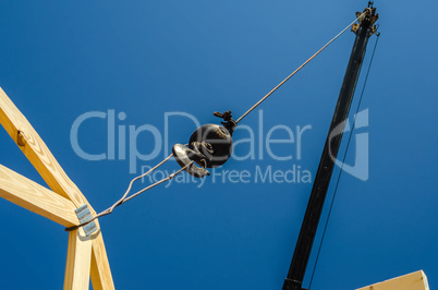 construction crane at a job site