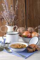 .vegetarian parasol mushroom soup